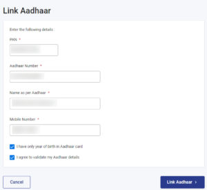 link aadhar to pan card saudi