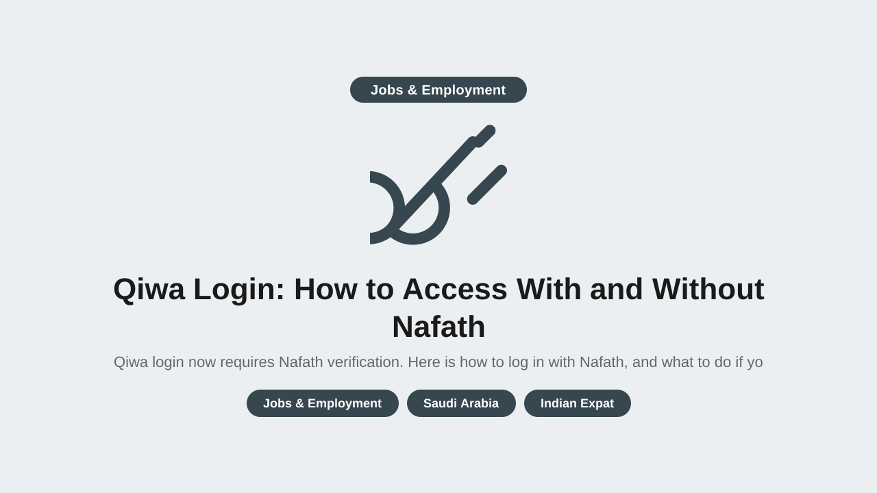Qiwa Login: How to Access With and Without Nafath