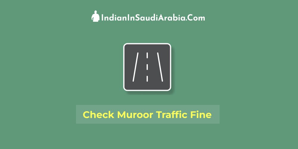 How to check Muroor Traffic Fine Online