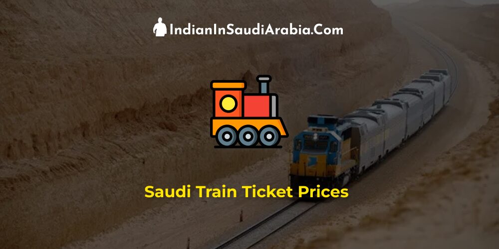 Saudi Railway Train Ticket Price List